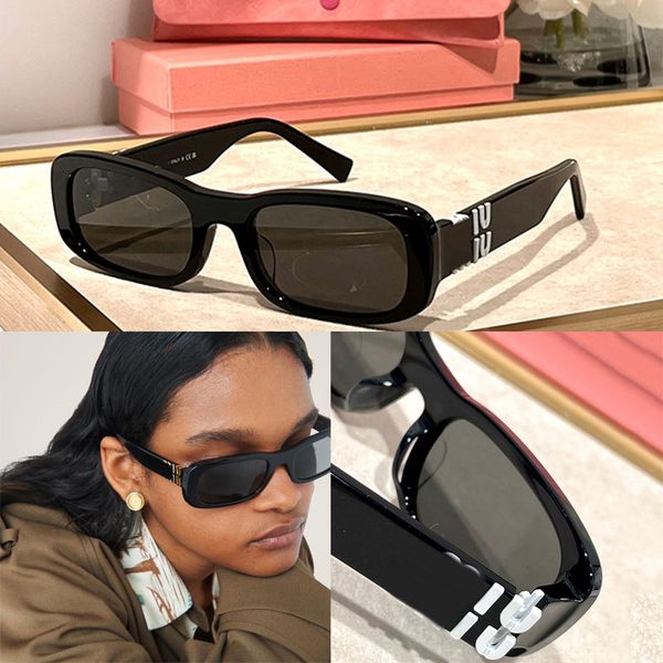 

Designer high-quality NIU GLIMPSE square small frame sunglasses stylish men s and women s 1:1 acetate frame metal logo on temples SMU08ZS travel and vacation