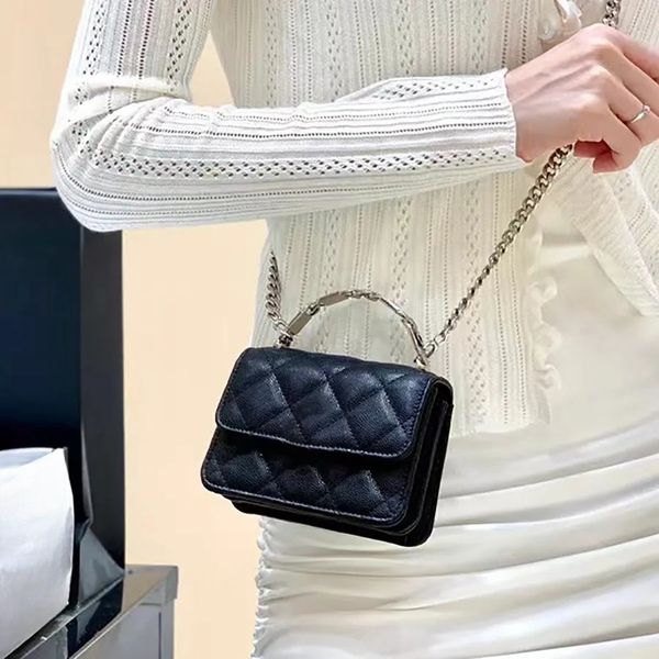

Top10A Top quality The chain clutch bag 13cm woman crossbody bag luxury sheepskin shoulder handbag fashion Designer bags lady cosmetic purse With box C028.aa12, A1