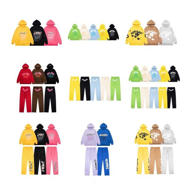 

Tracksuit Men 555 Hoodie Spider Hoodies Sp5der hoodie Designer hoodies Women Autumn/Winter Young Thug Unisex sp5der 555555 Plush Sweater Hoodie quality sportswear, Yellow (s05 hoodie)