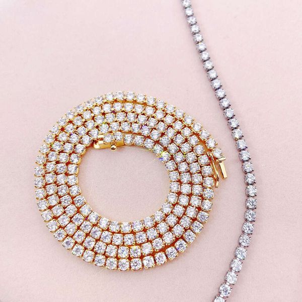 

Zuanfa Wholesale Factory Price Necklace 316L Stainless Steel Tennis Chain