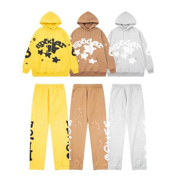 

Tracksuit Men 555 Hoodie Spider Hoodies Sp5der hoodie Designer hoodies Women Star style sp5der 55555 star foam printed men' and women' casual hooded plush hoodie set