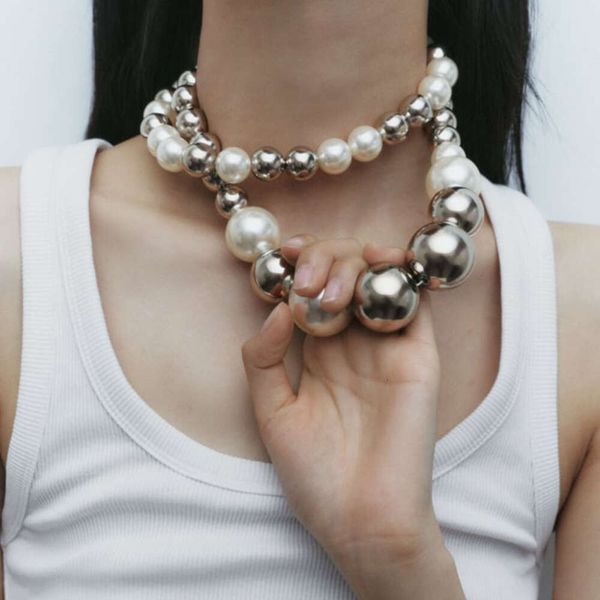 

European And American Brands Have Personalized Designs Simple Artificial Pearl Beaded Necklaces Versatile And Fashionable Necklaces