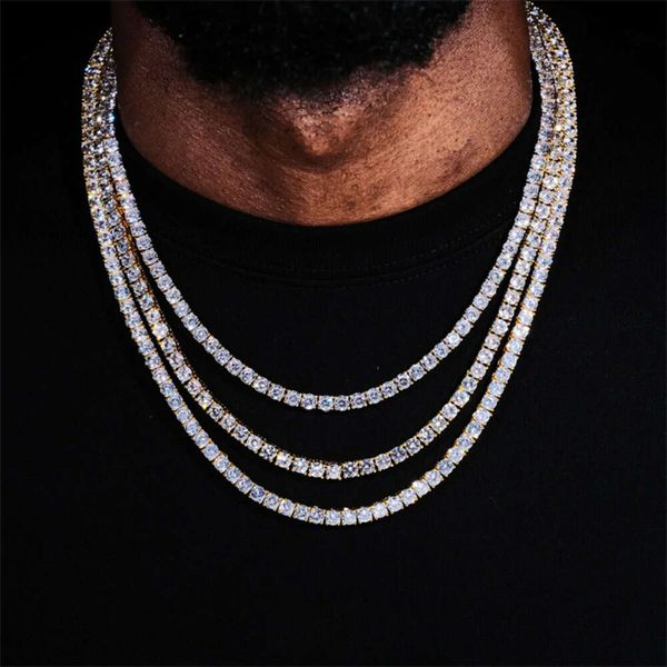 

AAA Gems 3Mm VVS Vvs Moissanite Square Tennis Chain