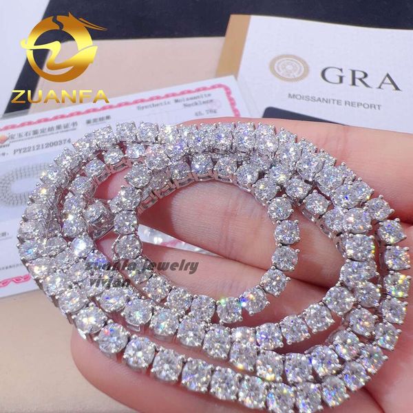 

Wholesale Price Gold Plated Hip Hop Sterling Sier Vvs Moissanite Tennis Chain