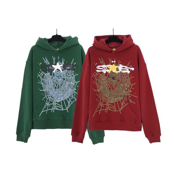 

Tracksuit Men 555 Hoodie Spider Hoodies Sp5der hoodie Designer hoodies Women sp5der spider Web Foam Star Hunter Dark Green Maroon Deep Red Trendy Hoodie Sweater