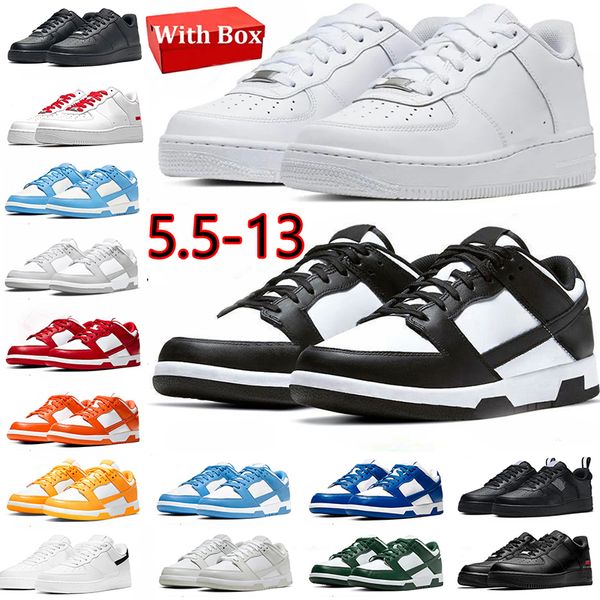 

Free shipping af1 Running Shoes for men women 1 low designer sneakers panda grey fog UNC classic platform shoe triple white black mens womens outdoor trainers 36-47