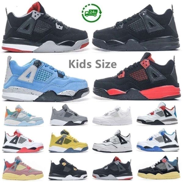 

2024 Kids Shoes Athletic Sneaker Military Black Cat Thunder Bred Fire Unc Blue Children Preschool Youth Toddler Girls Boys Babies Sports Kid Sneakers, Beige