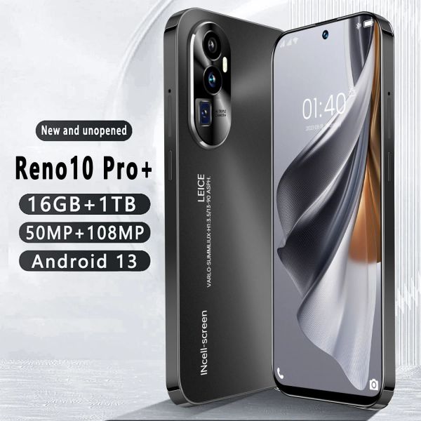 

New 2024 Brand Reno10 Pro+ Android 13 Unlocked Tablet 7.3 Inch 16GB+1TB 7800mAh 4G/5G Network 50MP+108MP Globle Phone