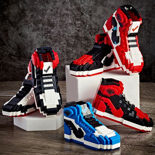 

Pieces 502 Model Bricks Toy Puzzle Blocks Set Mini Boys Sports Shoes Anime DIY Toys Auction Model Toys Children Gifts s s