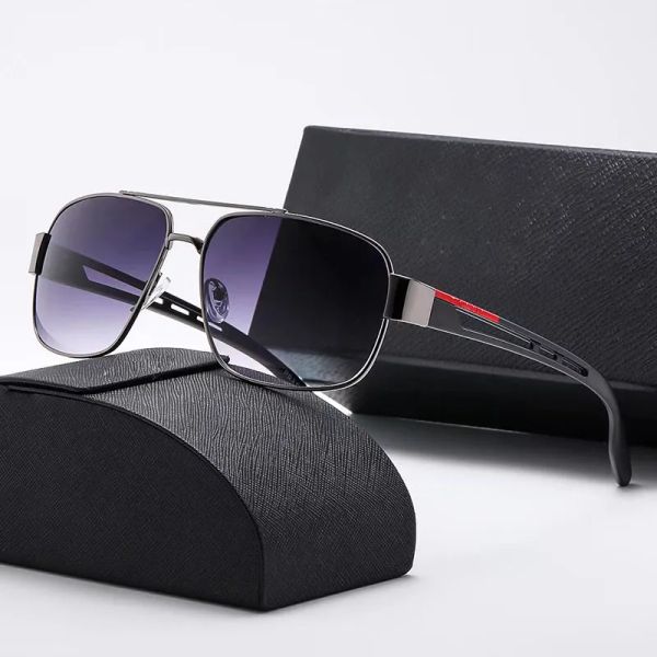 

2024 New Fashion uxury Oval sunglasses for men designer summer shades polarized eyeglasses black vintage oversized sun glasses of women male sunglass with b