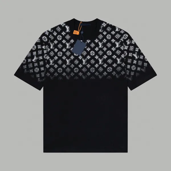 

22SS Designer Hoodies Printed T Shirts Tee Sweatshirt Fashion High Street Short Sleeves 053, Black