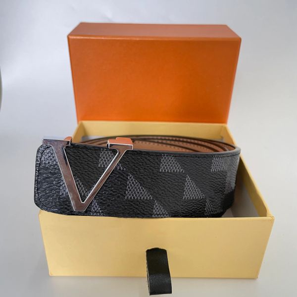 

2024 New Designer belts mens belt for women and man Fashionable luxury trend Multi-colors Cintura Casual Business ceinture for holiday gifts, Black buckle + brown plaid belt