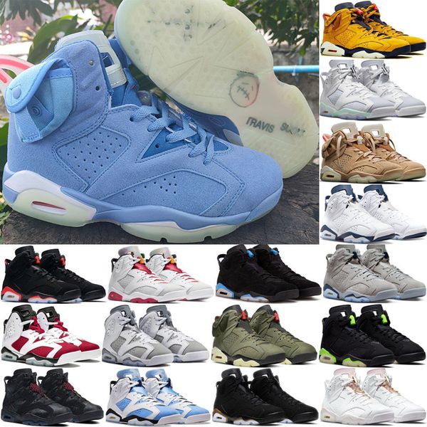 

Jumpman 6s Basketball Shoes Toro University Blue Red Oreo Georgetown Cactus Jack Black Infrared UNC Mens Trainers Outdoor Sports Sneakers Eur 40-46, 15