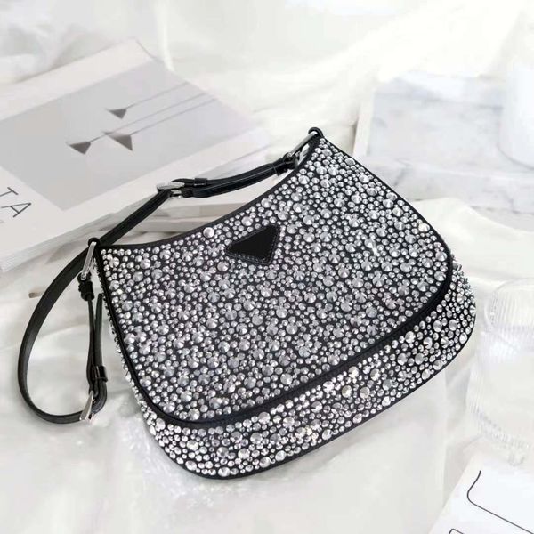 

Mirror quality bag Diamond bag tote bag sparkling bag Designer Bag Women's Handbag Shoulder Bag CrossBody bag Luxury Purse fashionable leather bag A02, #1 26cm gold logo