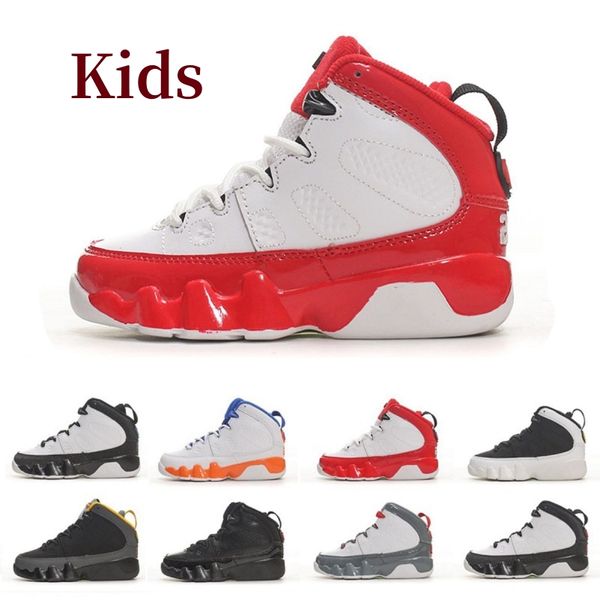 

Kids Shoes Jumpman 9s Basketball 9 Toddler Sneakers Gym Red Space Jam UNC University Gold Black Cat Boys Girls Children Youth Trainers Sneaker 25-35, Color#3