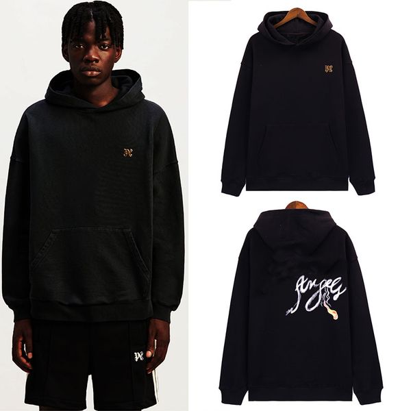 

Mens Hooded Hoodies Womens 24FW Fashion Streetwear Pullover Sweatshirts Simple Loose Hoodies Couple Tops Clothing