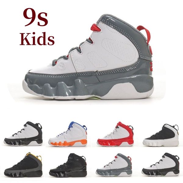 

Kids Shoes Jumpman 9s Basketball 9 Toddler Sneakers Gym Red Space Jam UNC University Gold Black Cat Boys Girls Children Youth Trainers Sneakers 25-35, Color#4