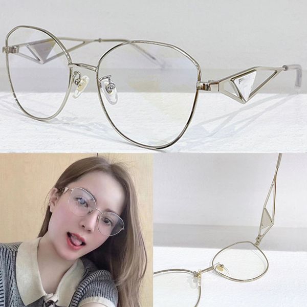 

Oval Butterfly Metal Frame Designer Sunglasses SPR52ZV Fashion Mens and Womens Optics Eye Reading Hollow out Mirror Legs with Logo Outside Office with Box