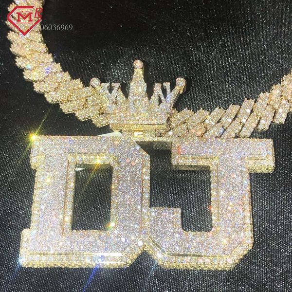 

Iced Out Vvs Hip Hop Sterling Sier Custom Moissanite Pendant