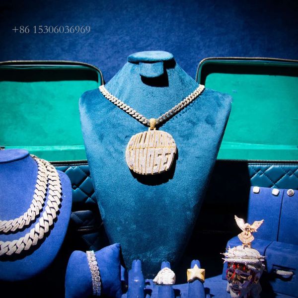 

Letter Hiphop Sterling Sier Iced Out Custom Moissanite Pendant