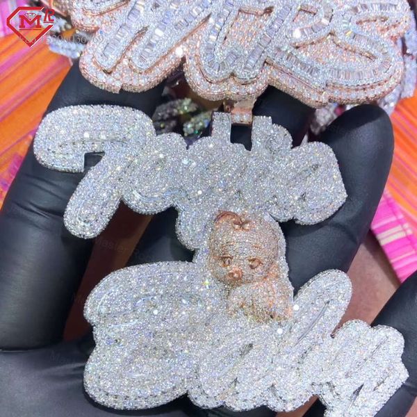 

Master Rocks Hiphop Jewelry Sterling Sier Iced Out Custom Moissanite Pendant