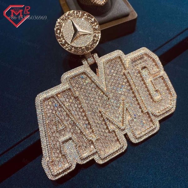 

Hip Hop Letter VVS Diamonds Sterling Sier Iced Out Custom Moissanite Pendant