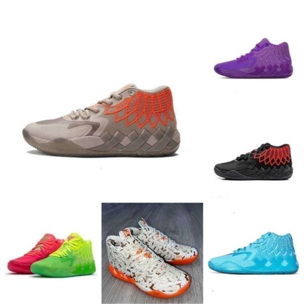 

Lamelo Sports Shoes with Shoe Box Lamelo 2023 Ball Mens Womens Basketball Shoes Rick and Morty Ridge Red Green Galaxy Purple Black Red Blue Queen Kids Melo with Box