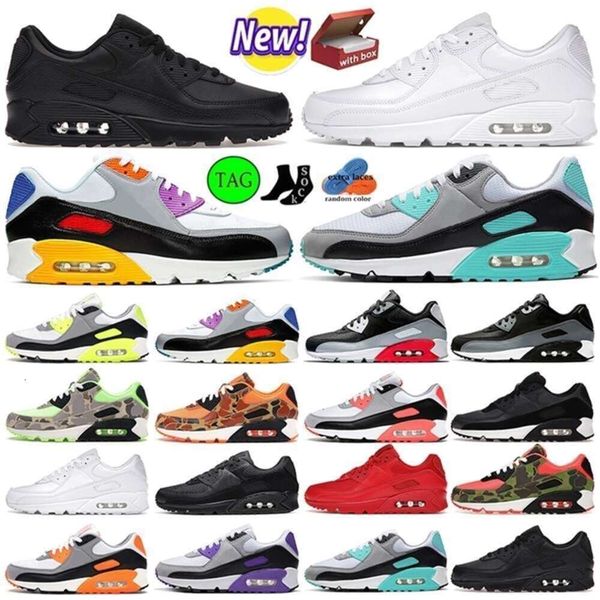 

max 90 with Box Designer Shoes Sports Shoes Max Grey White Swingman Solar Flare Blue Void Triple Black Men Women Trainers Sneakers Training Shoes Outdoor Shoe, #17 volt
