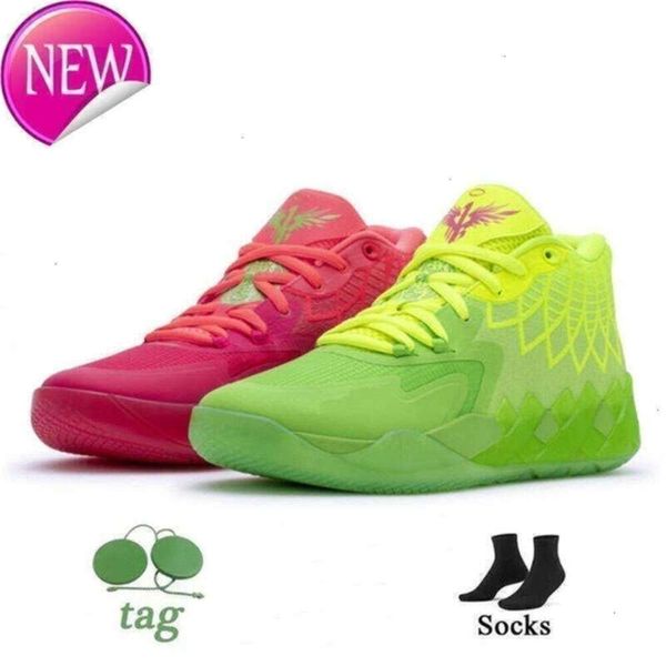 

High Quality Mb.01 Ognew Rick and Morty Basketball Shoes for Sale Lamelos Ball Men Women Iridescent Dreams Buzz Rock Ridge Red Galaxy Not From Here, Cream-galaxy