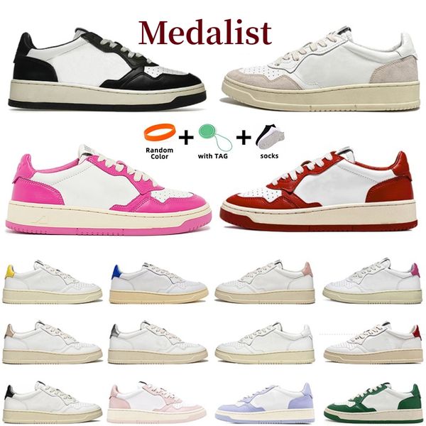 

Designer Medalist Action Running Shoes Autries Platform Sneakers USA Upper Two-Tone Pink Black Golden Panda Lows Loafers Outdoor Women Men Women Trainers 35-44, Color#8