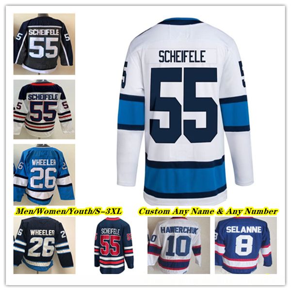 

Blake Wheeler Hockey Jersey Josh Morrissey Kyle Connor Nikolaj Ehlers Nino Niederreiter Adam Lowry Neal Pionk Dylan DeMelo Mason Appleton WINNIPEG JETES Iafallo, Men navy