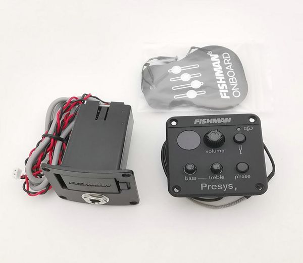 

2019 new style original fishman presys ii pickups eq tuner silver piezo active pickups amplification system5385041