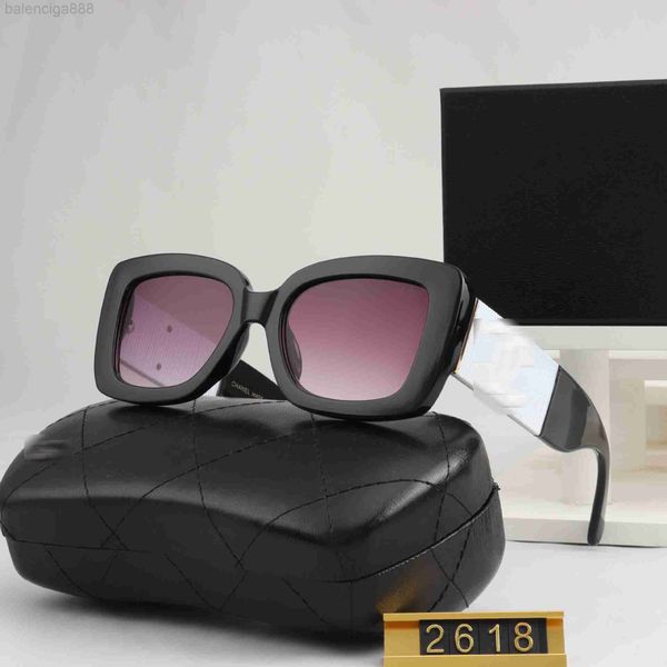 

designer channel sunglasses 2023 new xiaoxiangjia high-definition fashionable with uv protection sun protection and wind sunglasses, White;black