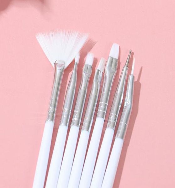 

nail brushes 15pcs professional art for manicure rhinestone acrylic paint brush set uv gel polish nails gradient8654913, Yellow