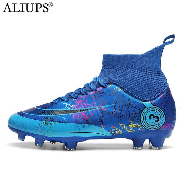 

dress shoes aliups size 3145 original soccer sneakers cleats professional football boots men kids futsal for boys girl 230630, Black