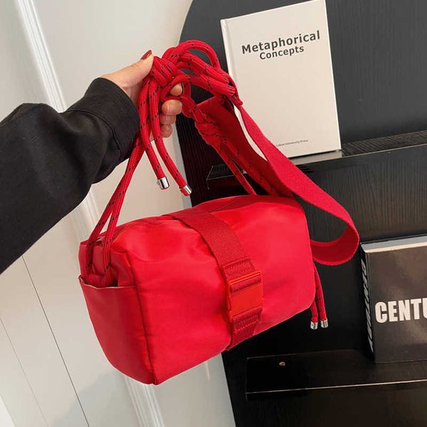 

leisure nylon toast bag for women new sporty style ins versatile fitness bag single shoulder crossbody bag