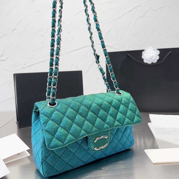

luxury leather handbag tote shoulder bag fashion classic cf series diamond baguette bag women chain diagonal bag designer envelope bags purs