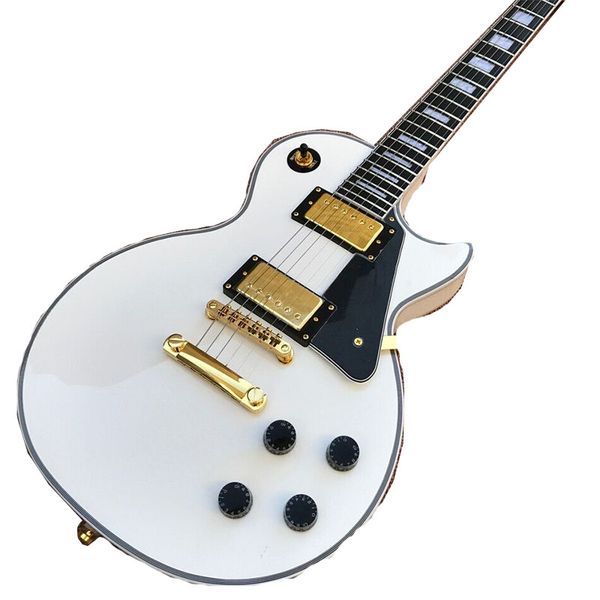 

guitar shop new white 6 string rosewood fingerboard custom electric guitar