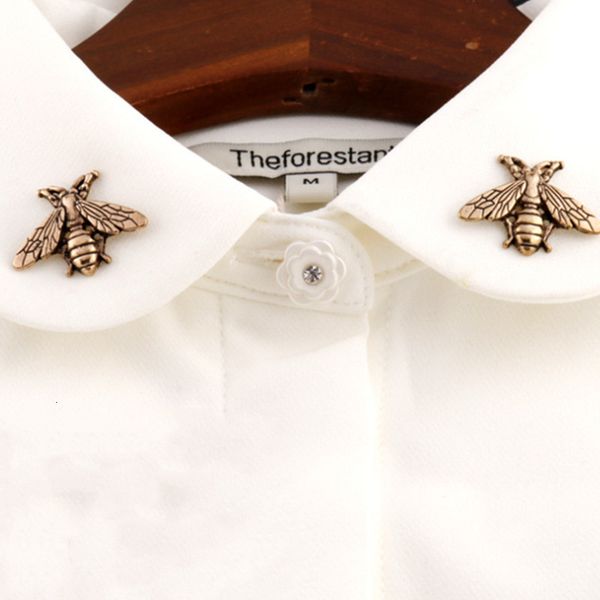 

pins brooches 2pcs retro bee metal alloy pin clasp brooch classic business men's insect brooch animal antique silver gold color 27mm x, Gray