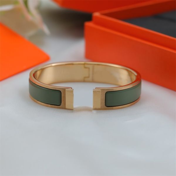 

designer braceletes enamel metal love bracelets for ladies party showing charming plated gold silver metal stainless steel luxury bangle non, Black