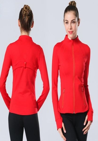 

018 yoga jacket women's define workout sport coat fitness jacket sports quick dry activewear solid sweatshirt sportwear7284696