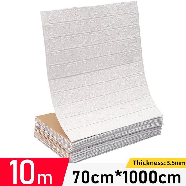 

jeans 10m home wall decor 3d brick wall stickers diy decor selfadhesive waterproof wallpaper for kitchen kids room bedroom, Blue