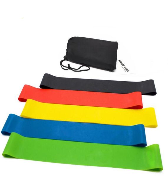

high elastic yoga training loop latex tension resistance fitness ring band exercise stretching strap band 6 pieceset5041426