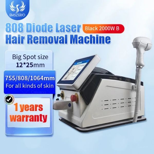 

2023 755nm 808nm 1064nm 3 wavelength 808nm diode laser 808nm laser hair removal machine for salon, Black