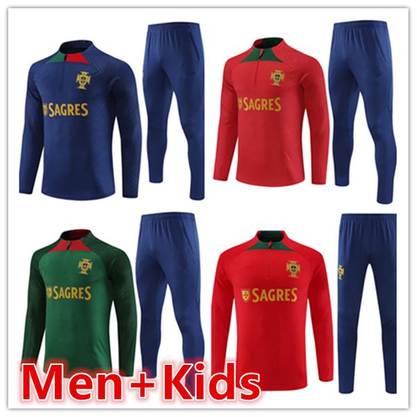 

23 24 portugal joao felix soccer jerseys football tracksuits training suit ruben neves bruno ronaldo fernandes portugieser 2023 2024 portuga, Black