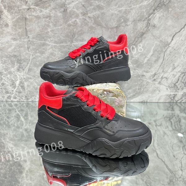 

2023 new luxurys casual shoes women travel leather lace-up sneaker cowhide fashion trainers woman shoe flat lady sneakers size 35-46 xinshid, Black