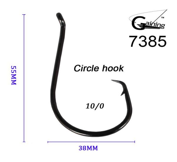 

50pcslot 100 japanese high carbon stainless steel chemically sharpened ocs circle ocean fishing hooks 7385 ocean fish hooks2422190