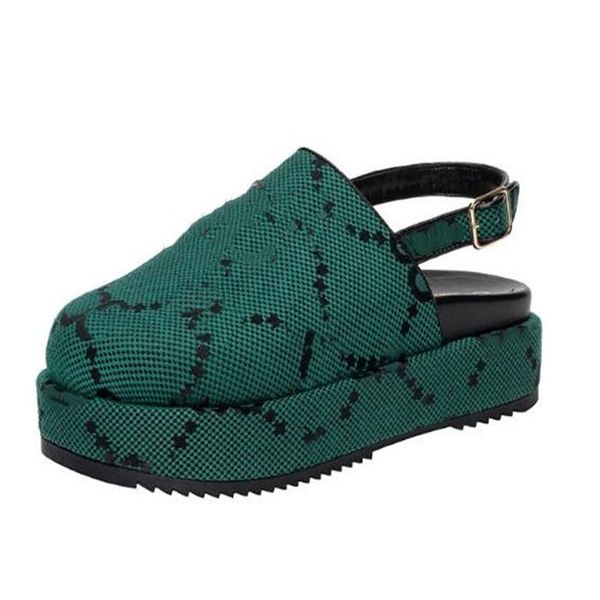 

womens designer flat sandals rubber sandal lady platform slides letter printing slippers retro beach shoes baotou sandals, Black