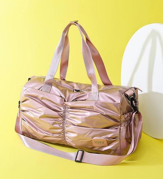 

handbag nylon waterproof separated shoes compartement large capacity multifunction outdoor sports travelling duffel bag q013938021