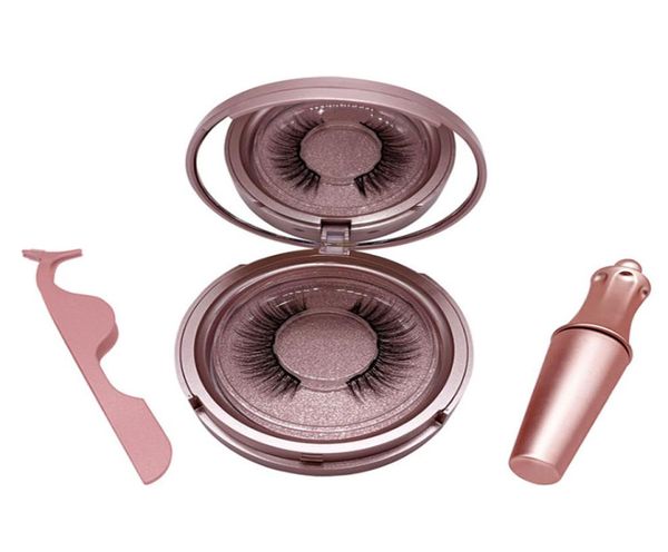 

custom 3d mink eyelashes 5 magnetic liquid eyeliner with tweezer set magnetic eyelash false eyelash waterproof mink lashes makeup 4708921